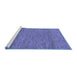 Sideview of Machine Washable Abstract Blue Modern Rug, wshabs1715blu