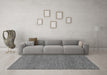 Machine Washable Abstract Gray Modern Rug in a Living Room,, wshabs1715gry