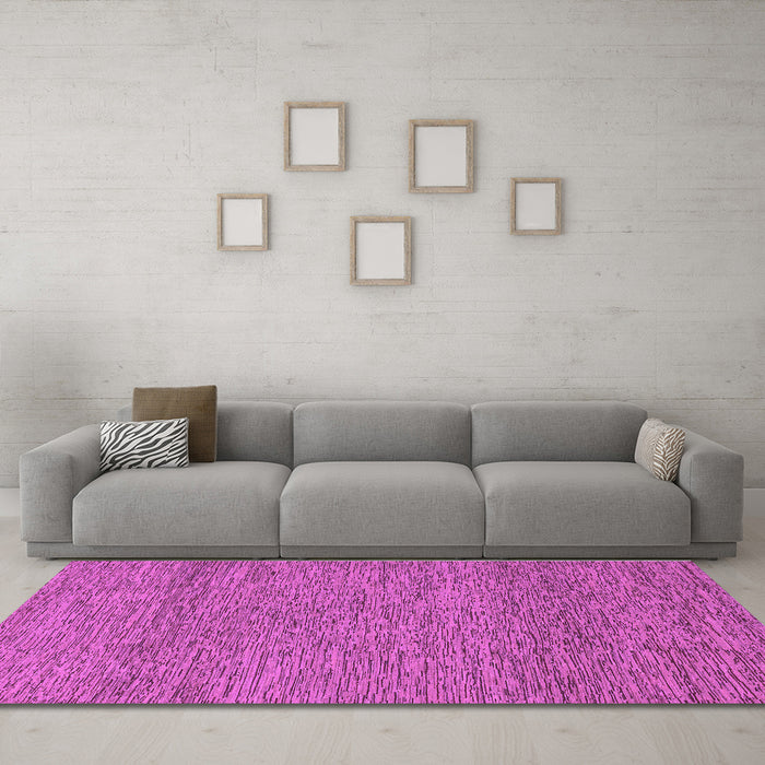 Machine Washable Abstract Purple Modern Area Rugs in a Living Room, wshabs1715pur