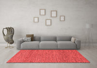 Machine Washable Abstract Red Modern Rug, wshabs1715red