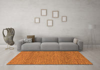 Machine Washable Abstract Orange Modern Rug, wshabs1715org