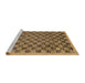 Sideview of Machine Washable Abstract Gold Rug, wshabs1716