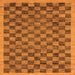 Square Abstract Orange Modern Rug, abs1716org