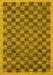 Machine Washable Abstract Yellow Modern Rug, wshabs1716yw