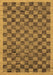 Abstract Brown Modern Rug, abs1716brn