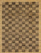 Machine Washable Abstract Gold Rug, wshabs1716