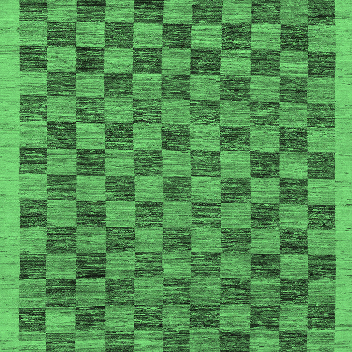 Machine Washable Abstract Emerald Green Modern Area Rugs, wshabs1716emgrn