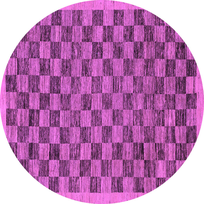 Round Machine Washable Abstract Purple Modern Area Rugs, wshabs1716pur