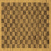 Square Machine Washable Abstract Brown Modern Rug, wshabs1716brn