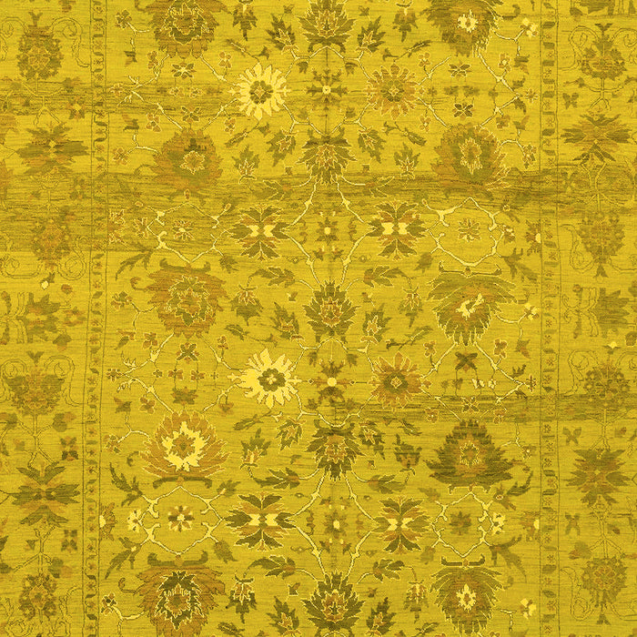 Machine Washable Abstract Yellow Modern Rug, wshabs1717yw