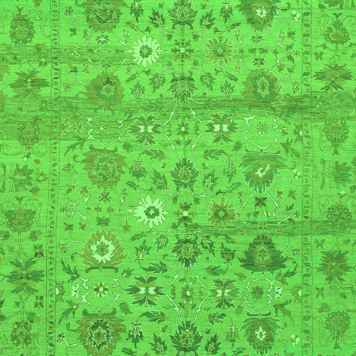 Machine Washable Abstract Green Modern Area Rugs, wshabs1717grn