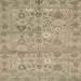 Square Machine Washable Abstract Dark Almond Brown Rug, wshabs1717