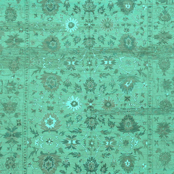 Machine Washable Abstract Turquoise Modern Area Rugs, wshabs1717turq