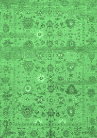 Abstract Emerald Green Modern Rug, abs1717emgrn