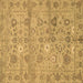 Square Abstract Brown Modern Rug, abs1717brn