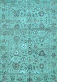 Abstract Light Blue Modern Rug, abs1717lblu