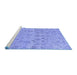 Sideview of Machine Washable Oriental Blue Traditional Rug, wshabs1718blu