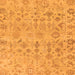 Square Oriental Orange Traditional Rug, abs1718org