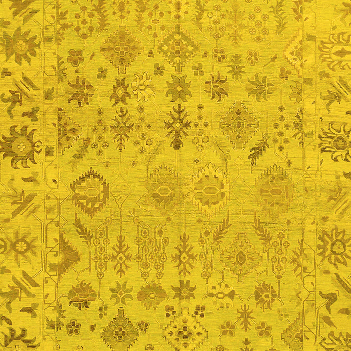 Oriental Yellow Traditional Rug, abs1718yw