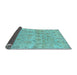 Sideview of Oriental Light Blue Traditional Rug, abs1718lblu