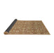 Sideview of Abstract Chocolate Brown Modern Rug, abs1719