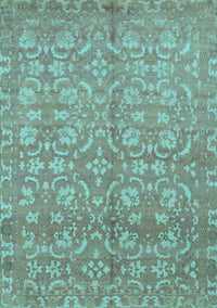 Abstract Light Blue Modern Rug, abs1719lblu