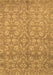 Abstract Brown Modern Rug, abs1719brn