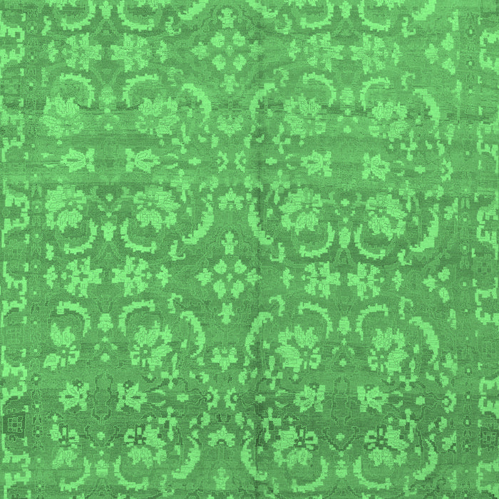 Machine Washable Abstract Emerald Green Modern Area Rugs, wshabs1719emgrn