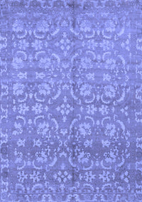 Abstract Blue Modern Rug, abs1719blu