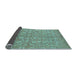 Sideview of Abstract Light Blue Modern Rug, abs1719lblu