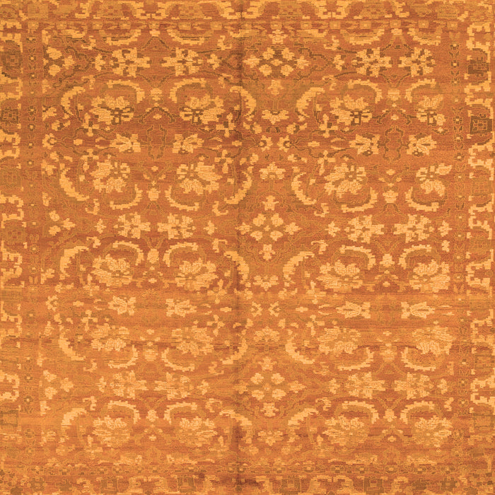 Square Abstract Orange Modern Rug, abs1719org