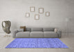 Machine Washable Abstract Blue Modern Rug in a Living Room, wshabs1719blu