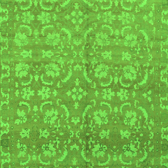 Machine Washable Abstract Green Modern Area Rugs, wshabs1719grn