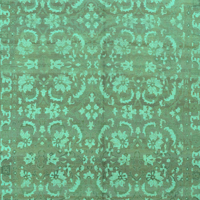 Machine Washable Abstract Turquoise Modern Area Rugs, wshabs1719turq
