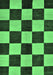 Checkered Emerald Green Modern Rug, abs171emgrn