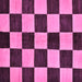 Square Checkered Purple Modern Rug, abs171pur