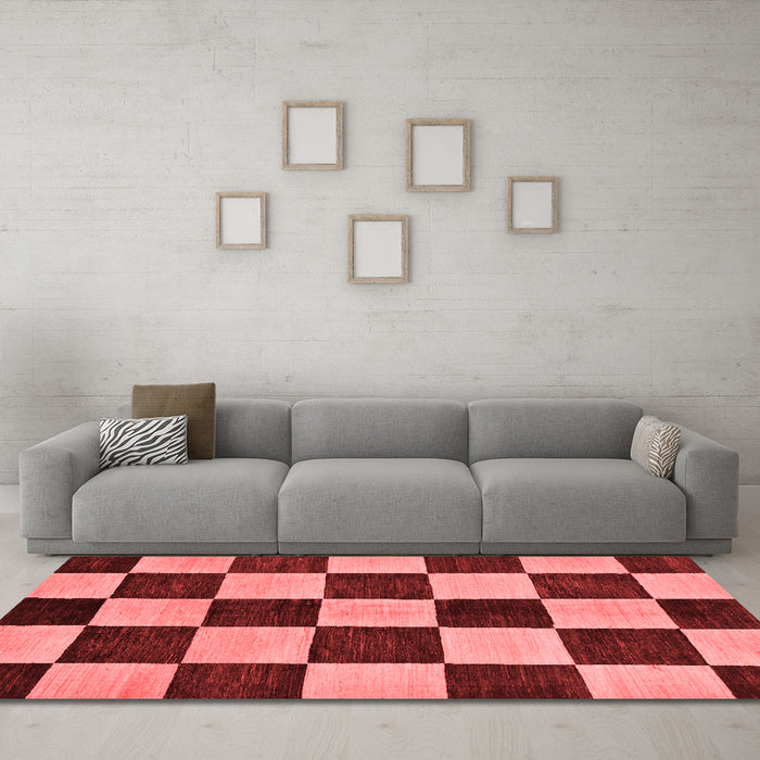 Modern Red Washable Rugs