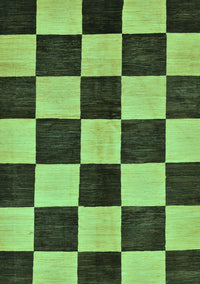 Checkered Turquoise Modern Rug, abs171turq