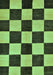 Checkered Turquoise Modern Rug, abs171turq