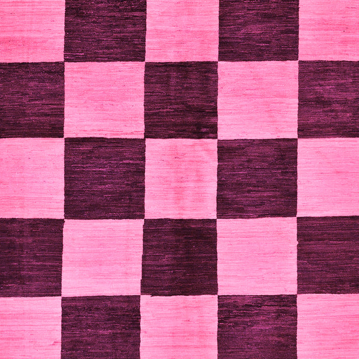 Machine Washable Checkered Pink Modern Rug, wshabs171pnk