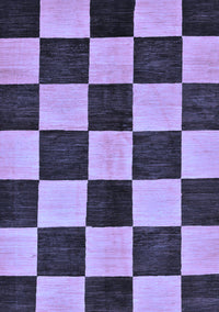 Checkered Blue Modern Rug, abs171blu