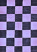 Checkered Blue Modern Rug, abs171blu