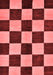 Checkered Red Modern Area Rugs