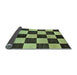 Sideview of Checkered Light Blue Modern Rug, abs171lblu