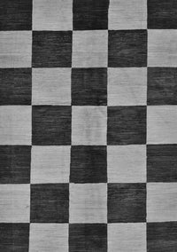 Checkered Gray Modern Rug, abs171gry