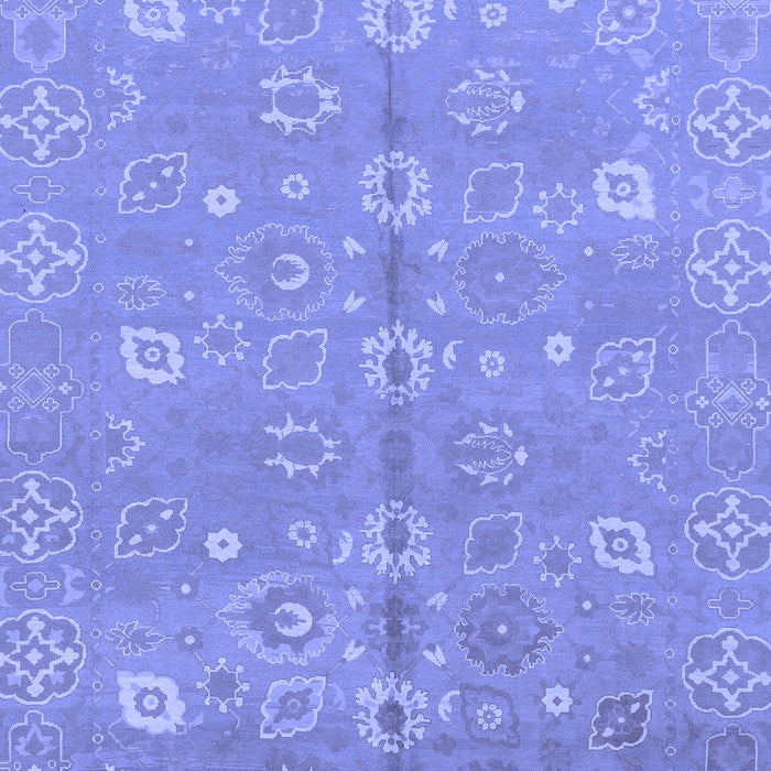 Machine Washable Oriental Blue Traditional Rug, wshabs1720blu