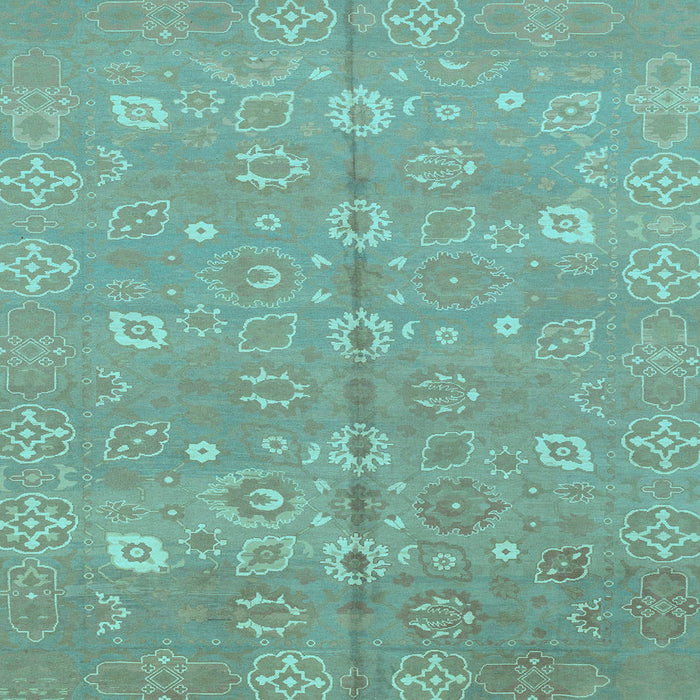 Square Oriental Light Blue Traditional Rug, abs1720lblu