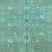 Square Oriental Light Blue Traditional Rug, abs1720lblu