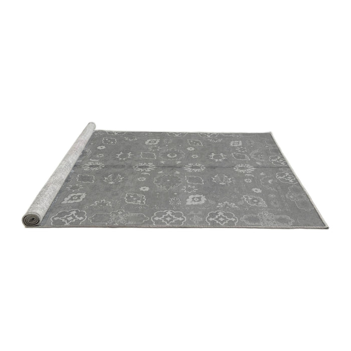 Sideview of Machine Washable Oriental Gray Traditional Rug, wshabs1720gry