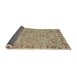 Sideview of Abstract Dark Khaki Green Oriental Rug, abs1721